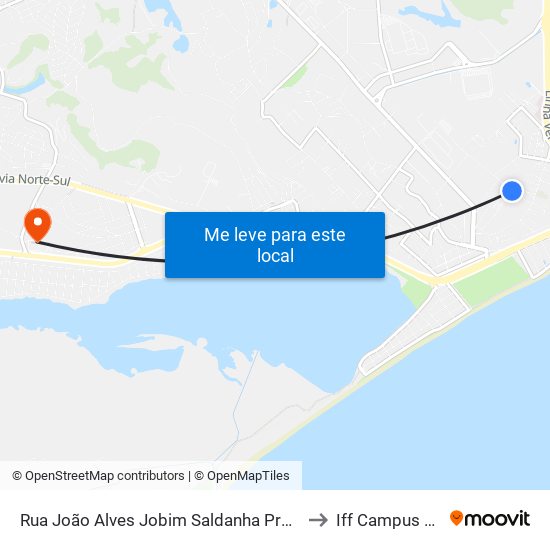 Rua João Alves Jobim Saldanha Próximo Ao 197 to Iff Campus Macaé map