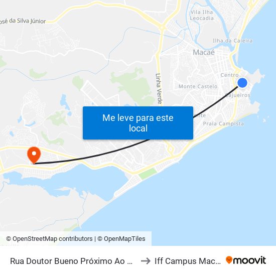 Rua Doutor Bueno Próximo Ao 335 to Iff Campus Macaé map