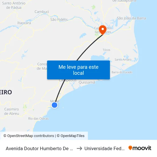 Avenida Doutor Humberto De Queiroz Matoso Próximo Ao 523 to Universidade Federal Fluminense - Uff map