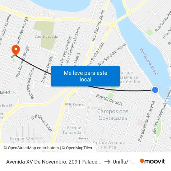 Avenida XV De Novembro, 209 | Palace Hotel to Uniflu/Fafic map