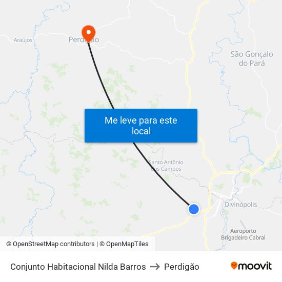 Conjunto Habitacional Nilda Barros to Perdigão map