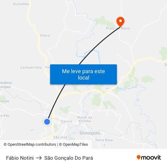 Fábio Notini to São Gonçalo Do Pará map