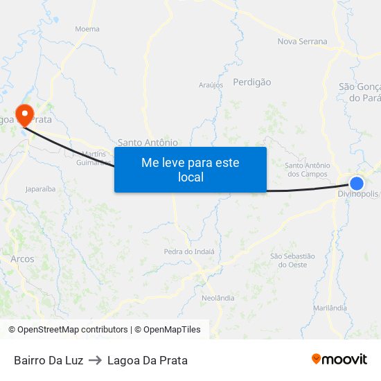 Bairro Da Luz to Lagoa Da Prata map