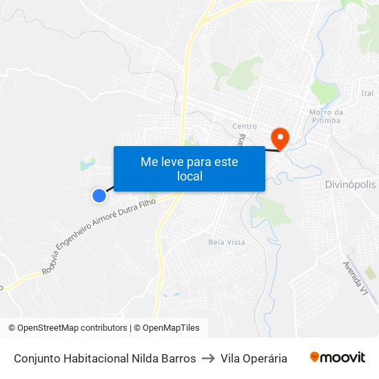 Conjunto Habitacional Nilda Barros to Vila Operária map