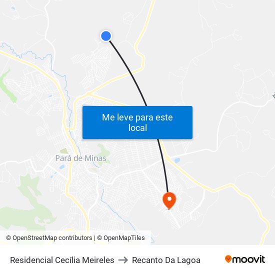 Residencial Cecília Meireles to Recanto Da Lagoa map