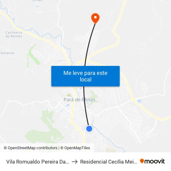 Vila Romualdo Pereira Da Silva to Residencial Cecília Meireles map