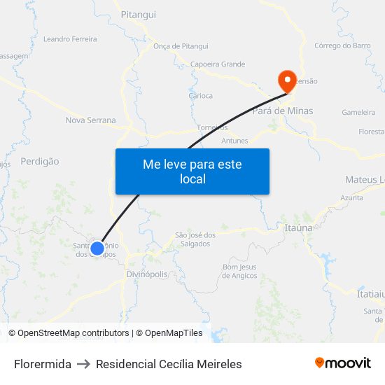 Florermida to Residencial Cecília Meireles map