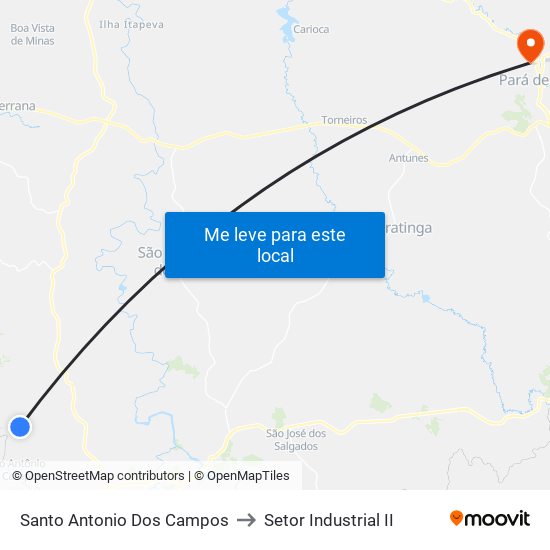 Santo Antonio Dos Campos to Setor Industrial II map