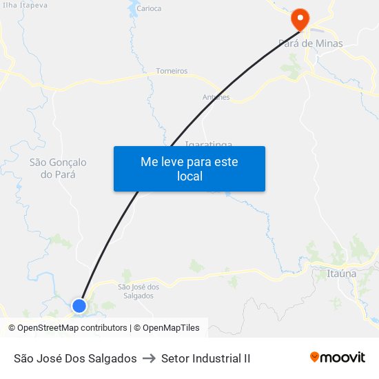 São José Dos Salgados to Setor Industrial II map