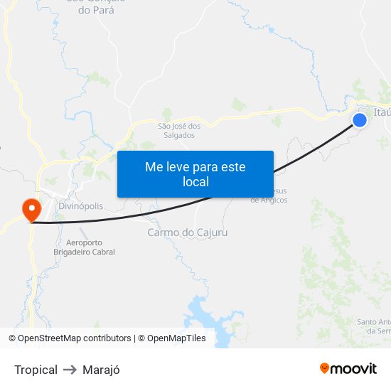 Tropical to Marajó map