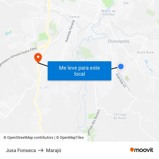 Jusa Fonseca to Marajó map