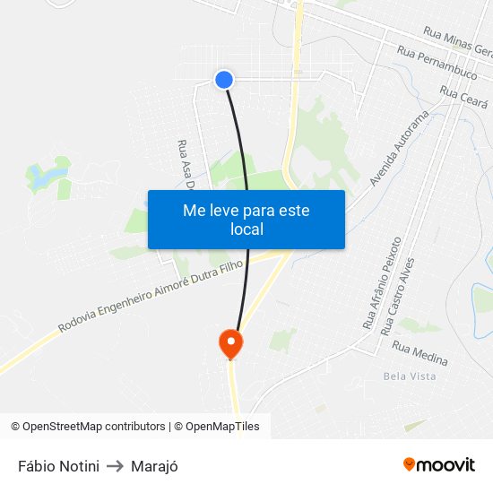 Fábio Notini to Marajó map