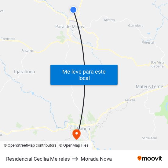 Residencial Cecília Meireles to Morada Nova map