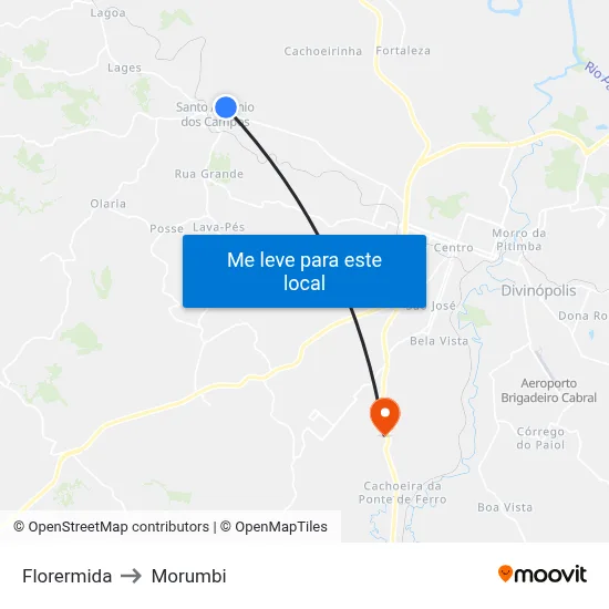 Florermida to Morumbi map