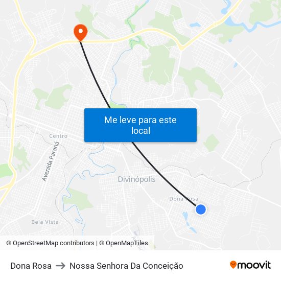 Dona Rosa to Nossa Senhora Da Conceição map