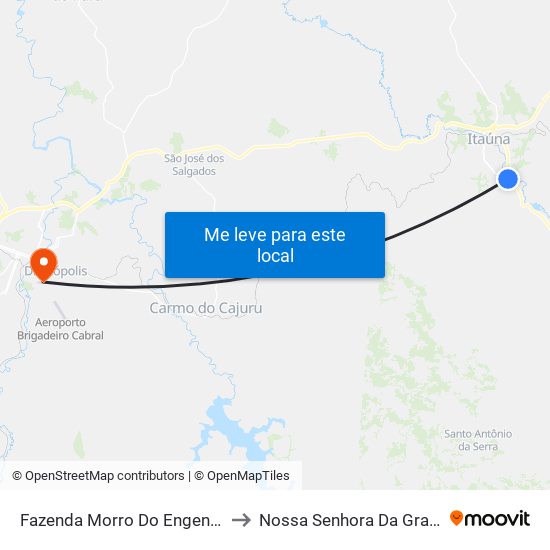 Fazenda Morro Do Engenho to Nossa Senhora Da Graça map