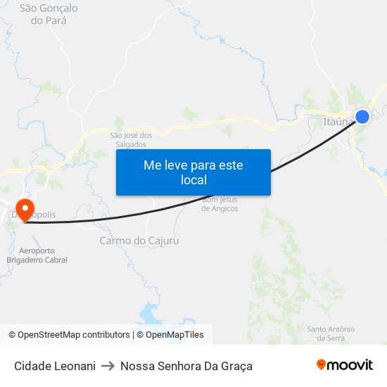 Cidade Leonani to Nossa Senhora Da Graça map