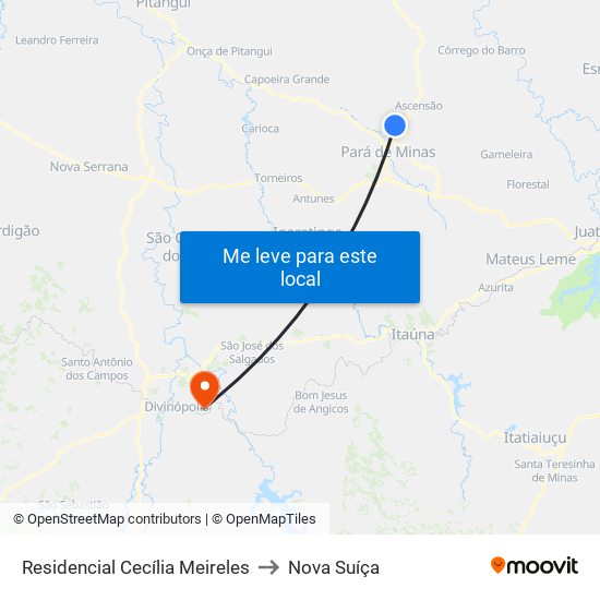 Residencial Cecília Meireles to Nova Suíça map