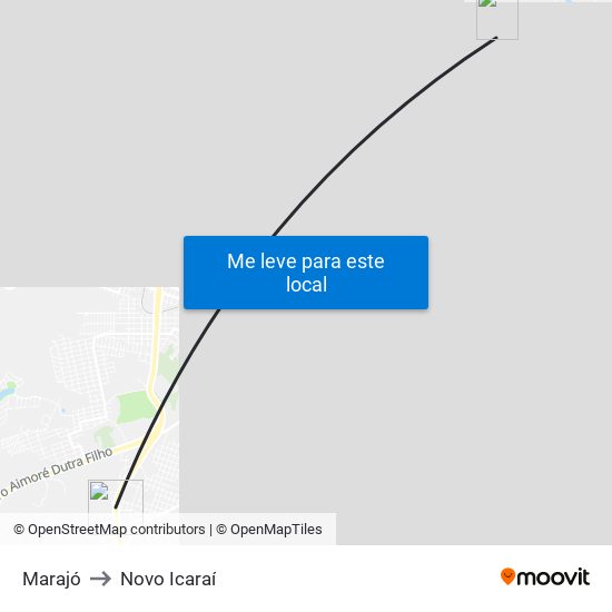 Marajó to Novo Icaraí map