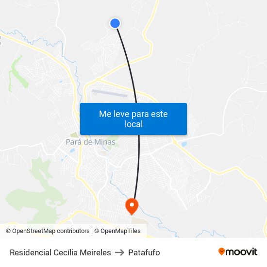 Residencial Cecília Meireles to Patafufo map