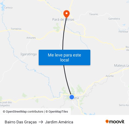 Bairro Das Graças to Jardim América map