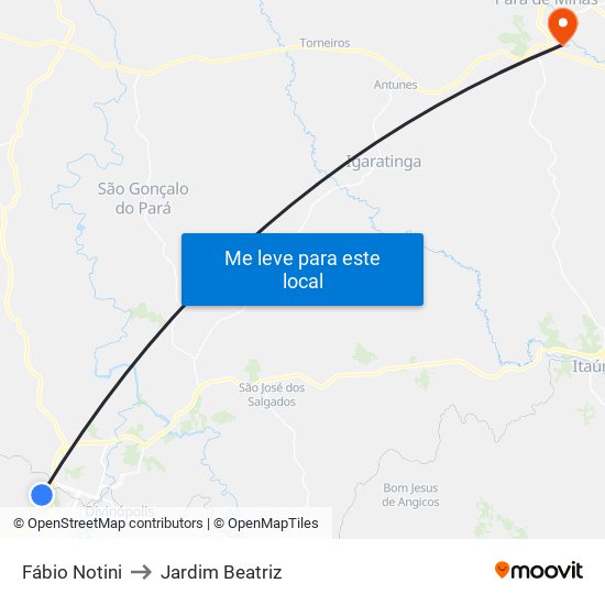 Fábio Notini to Jardim Beatriz map