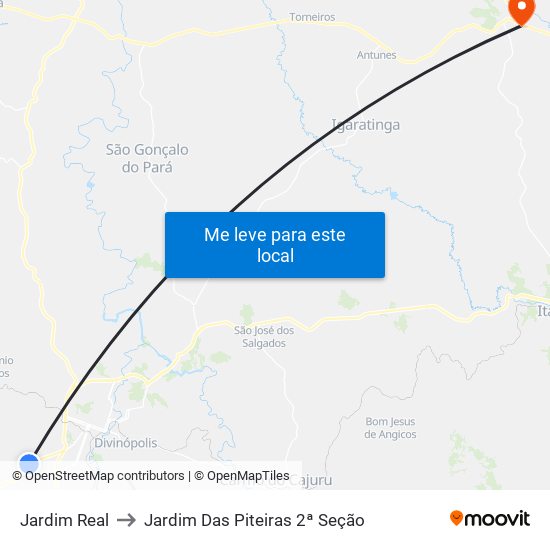 Jardim Real to Jardim Das Piteiras 2ª Seção map