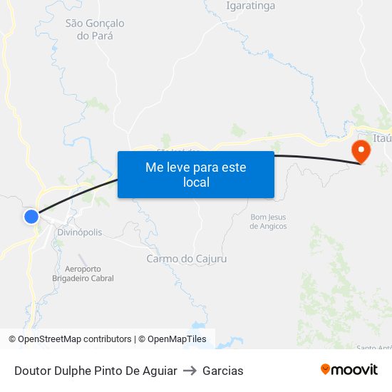 Doutor Dulphe Pinto De Aguiar to Garcias map