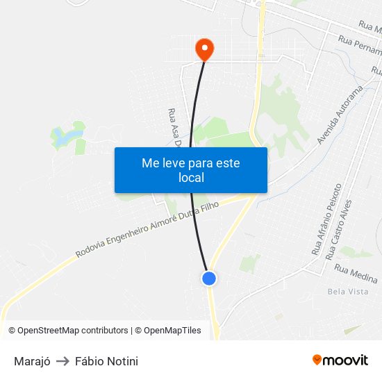 Marajó to Fábio Notini map