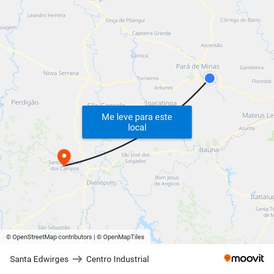 Santa Edwirges to Centro Industrial map