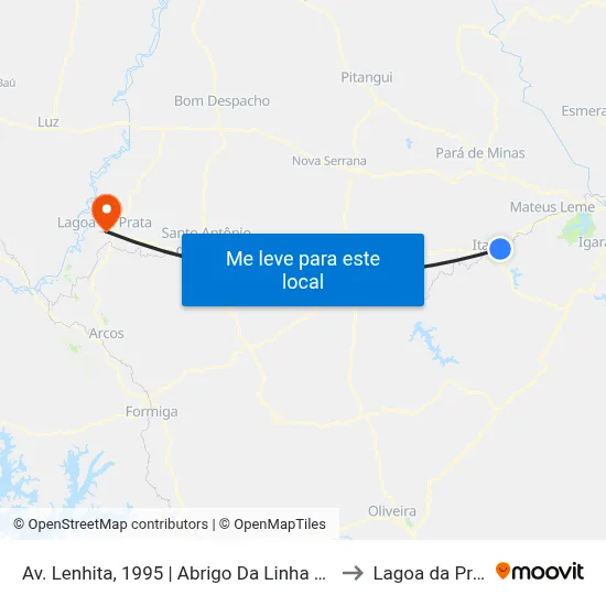 Av. Lenhita, 1995 | Abrigo Da Linha Férrea to Lagoa da Prata map