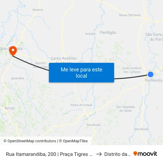 Rua Itamarandiba, 200 | Praça Tigres Do Asfalto to Distrito da Ilha map