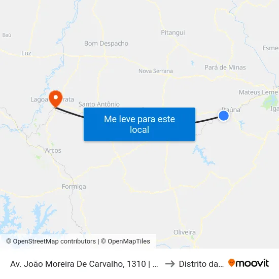 Av. João Moreira De Carvalho, 1310 | Apac/Fbac to Distrito da Ilha map