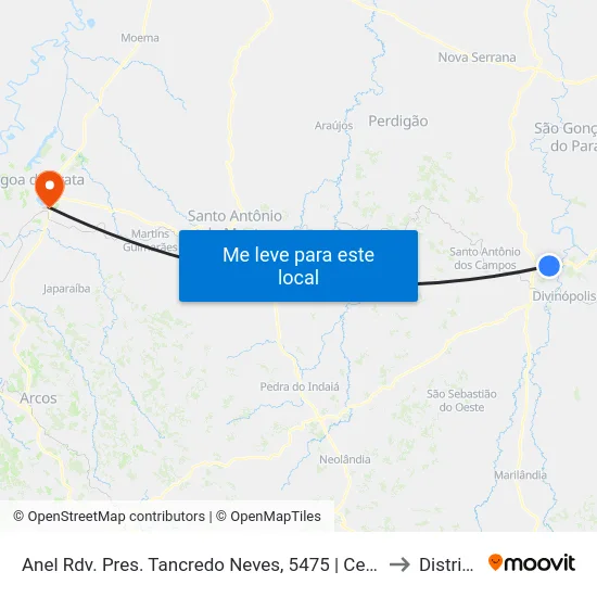 Anel Rdv. Pres. Tancredo Neves, 5475 | Centro De Distribuição E Administrativo A.B.C. to Distrito da Ilha map