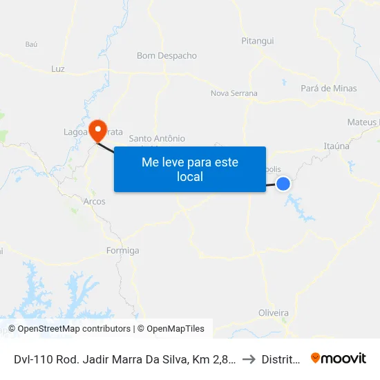 Dvl-110 Rod. Jadir Marra Da Silva, Km 2,8 Norte | Chácaras São Domingos to Distrito da Ilha map