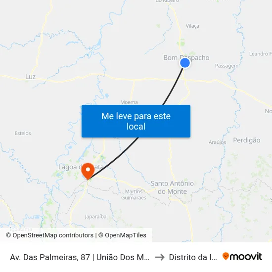 Av. Das Palmeiras, 87 | União Dos Móveis to Distrito da Ilha map