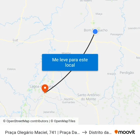 Praça Olegário Maciel, 741 | Praça Da Estação to Distrito da Ilha map