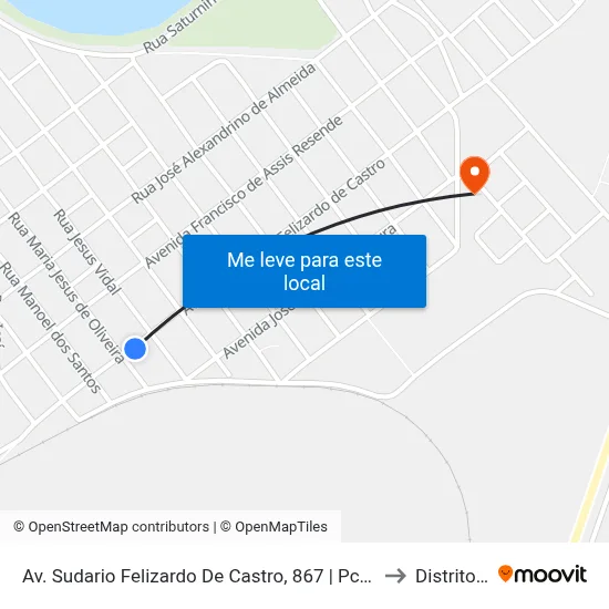 Av. Sudario Felizardo De Castro, 867 | Pc Das Linhas No Sol Nascente to Distrito da Ilha map