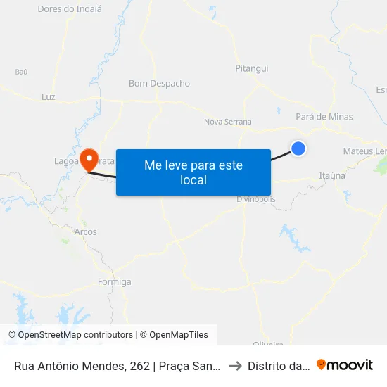 Rua Antônio Mendes, 262 | Praça Santo Antônio to Distrito da Ilha map