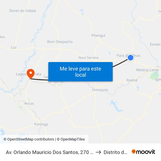 Av. Orlando Maurício Dos Santos, 270 | Sesi/Senai to Distrito da Ilha map