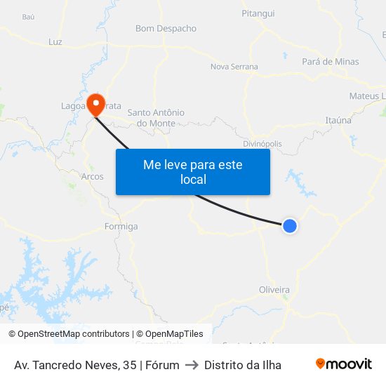 Av. Tancredo Neves, 35 | Fórum to Distrito da Ilha map