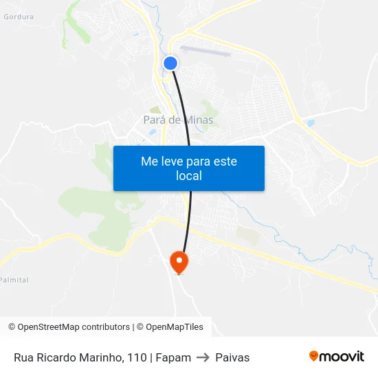 Rua Ricardo Marinho, 110 | Fapam to Paivas map