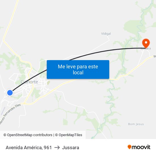 Avenida América, 961 to Jussara map