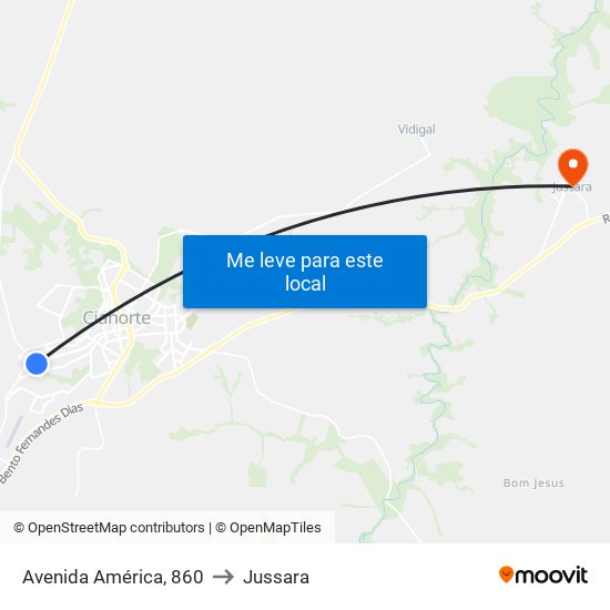 Avenida América, 860 to Jussara map