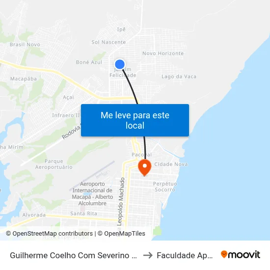 Guilherme Coelho Com Severino Gomes to Faculdade Apoena map