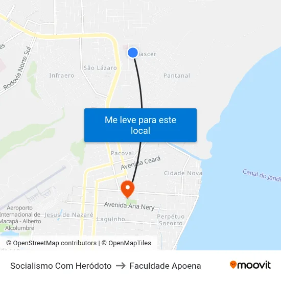 Socialismo Com Heródoto to Faculdade Apoena map