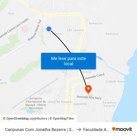 Caripunas Com Jonatha Bezerra | Sentido Oeste to Faculdade Apoena map