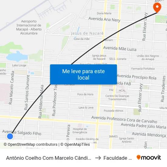 Antônio Coelho Com Marcelo Cândia | Sentido Oeste to Faculdade Apoena map