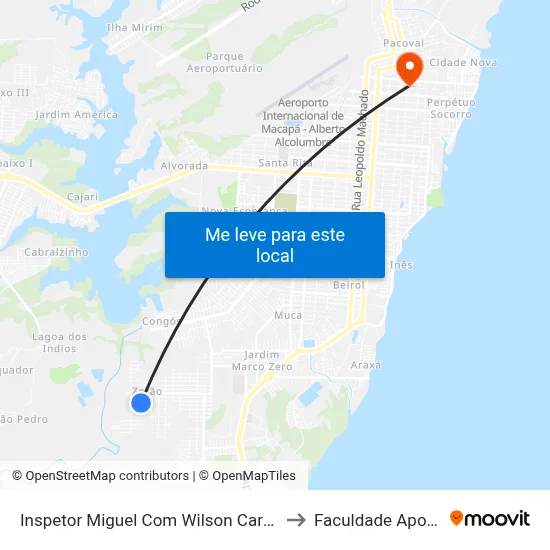 Inspetor Miguel Com Wilson Carvalho to Faculdade Apoena map