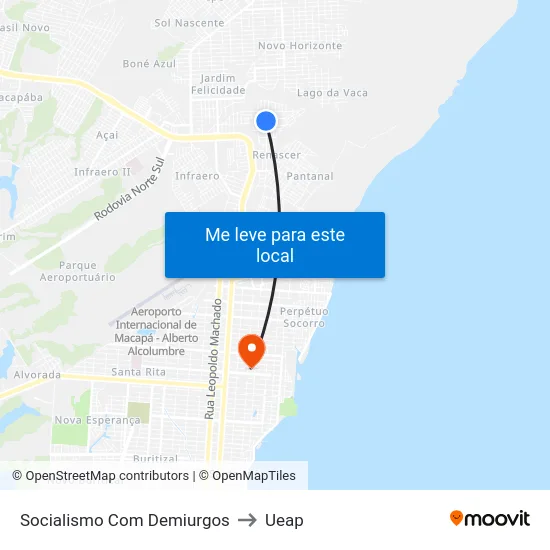 Socialismo Com Demiurgos to Ueap map